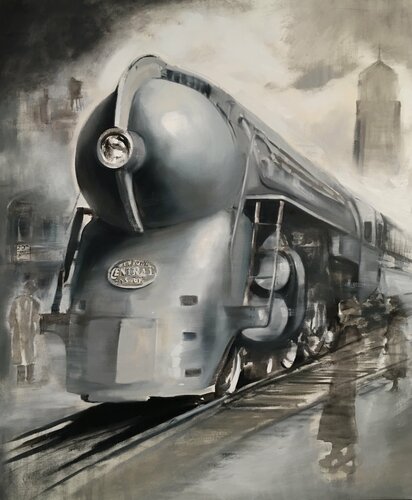 Mystery Train (20th Century Limited) van Gregg Chadwick, Schilderij te koop op Singulart