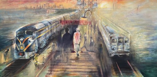 Exit to Station (Jersey Central) von Gregg Chadwick, Malerei kaufen auf Singulart