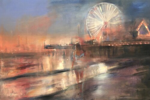 Santa Monica Nocturne van Gregg Chadwick, Schilderij te koop op Singulart