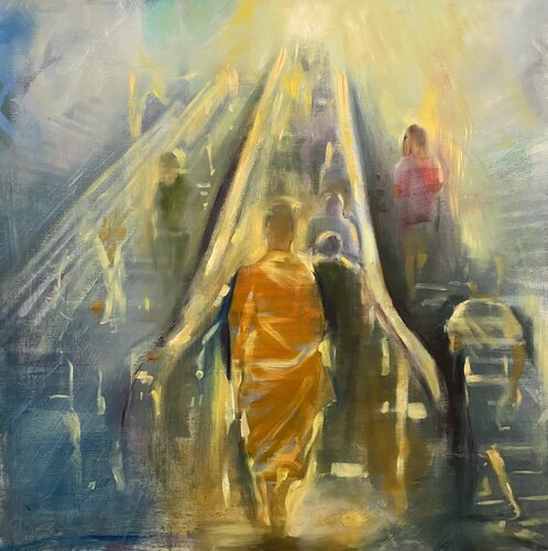 Monk Station van Gregg Chadwick, Schilderij te koop op Singulart