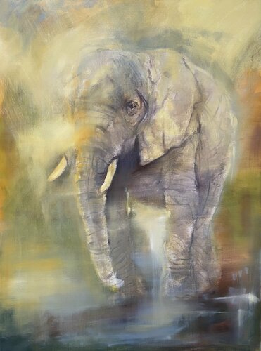 When Elephants Weep van Gregg Chadwick, Schilderij te koop op Singulart