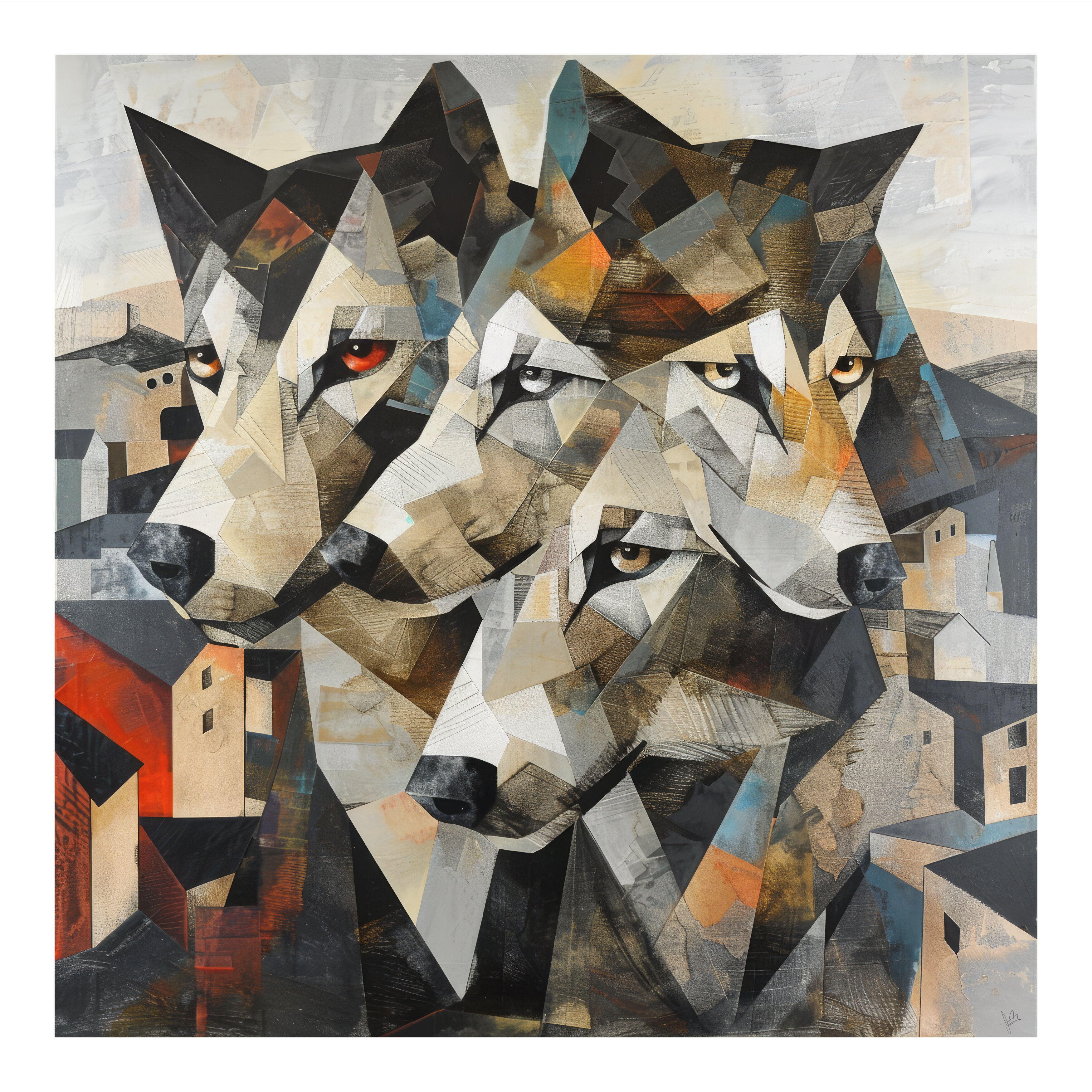 Topic Wolves paintings