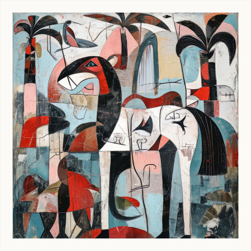 Horses pure Nature van Angelo Makula, Schilderij te koop op Singulart