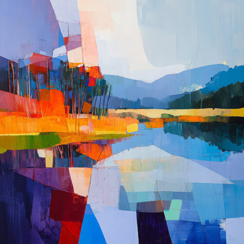 Landschaft de Angelo Makula, Pintura a la venta en Singulart