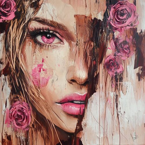 Pink Roses von Angelo Makula, Malerei kaufen auf Singulart