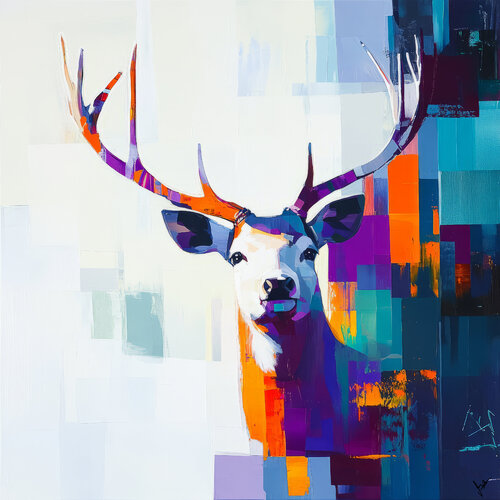 Hirsch 2 de Angelo Makula, Pintura a la venta en Singulart