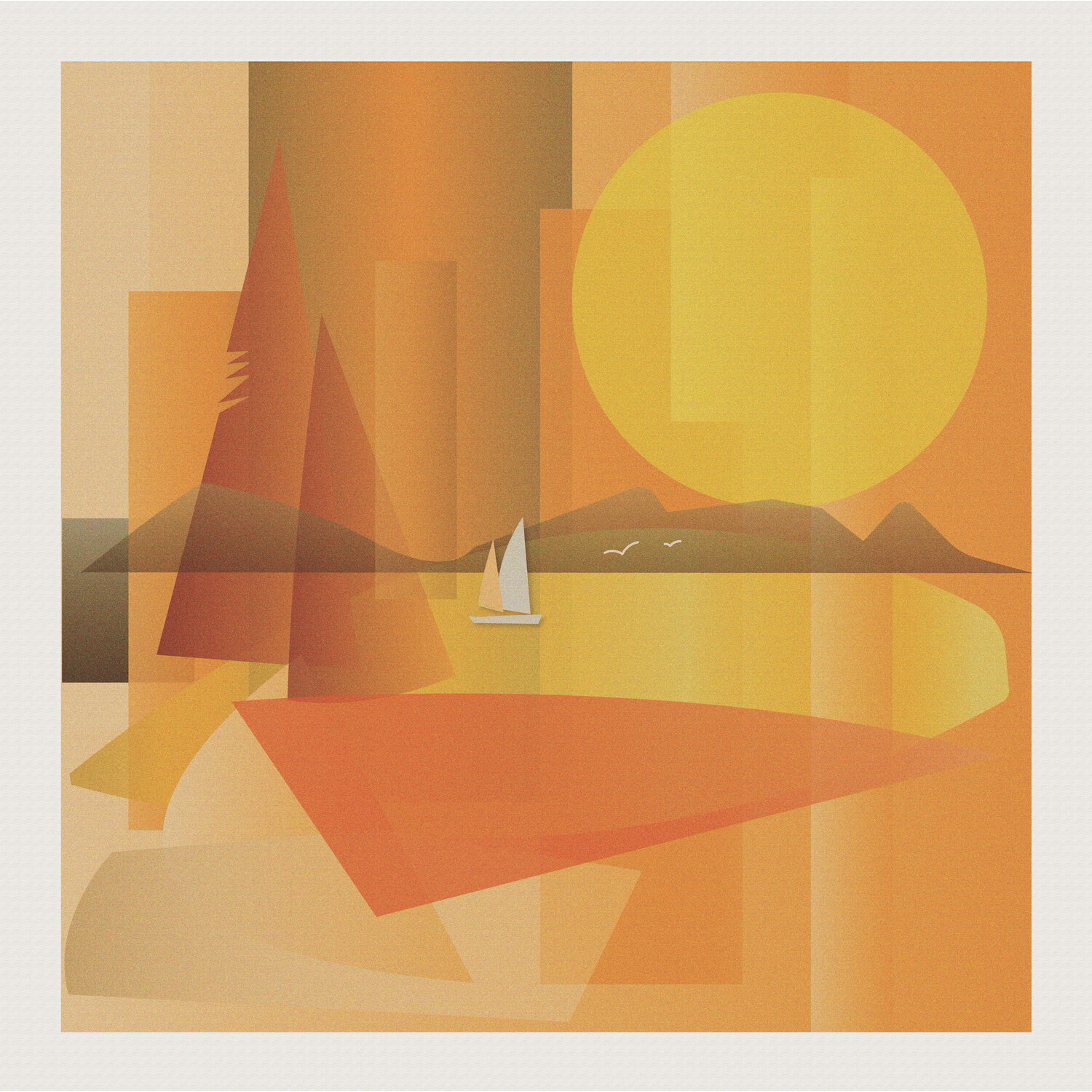 Orange Yello Landscape Angelo Makula