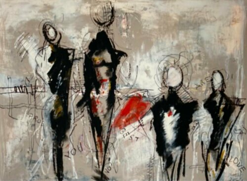 Modern Family ( Sold to Louisiana / USA) von Gazvani Art, Malerei kaufen auf Singulart