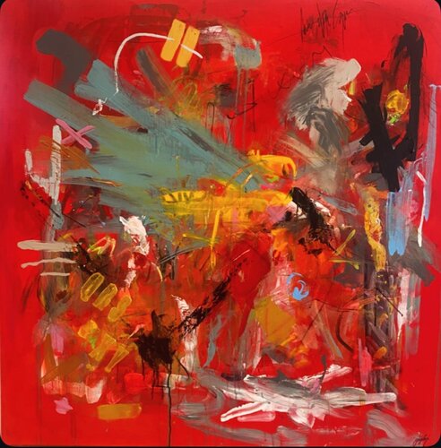 Red Pulse von Gazvani Art, Malerei kaufen auf Singulart
