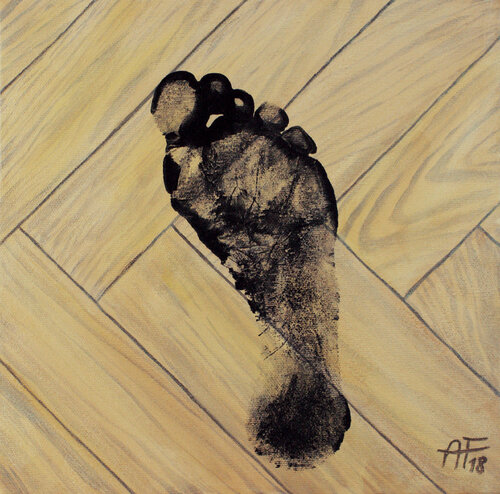 Touch of wood 4 (The fourth piece of the cycle "Touch of wood") von Anna Franczuk, Malerei kaufen auf Singulart