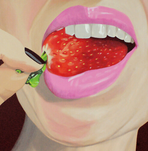 Season for strawberries von Anna Franczuk, Malerei kaufen auf Singulart