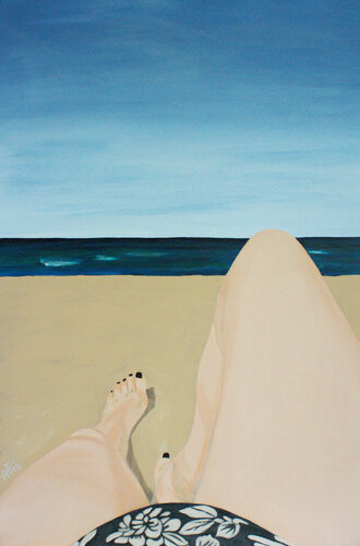 Beach please di Anna Franczuk, Pittura in vendita su Singulart