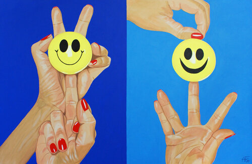 He laughs best who laughs last van Anna Franczuk, Schilderij te koop op Singulart