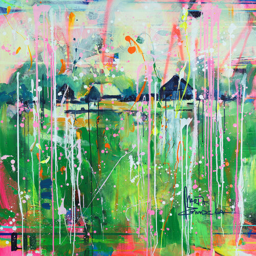 Green love par Marta Zawadzka, Peinture en vente sur Singulart