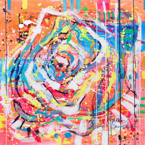 Rose par Marta Zawadzka, Peinture en vente sur Singulart
