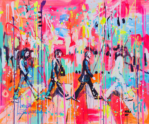The beath and golf di Marta Zawadzka, Pittura in vendita su Singulart