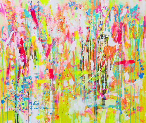 The scent of meadow di Marta Zawadzka, Pittura in vendita su Singulart