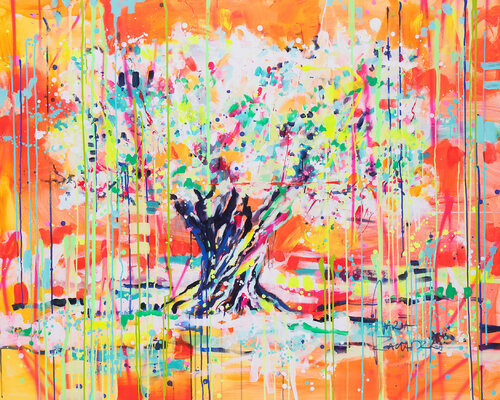 Olive tree par Marta Zawadzka, Peinture en vente sur Singulart