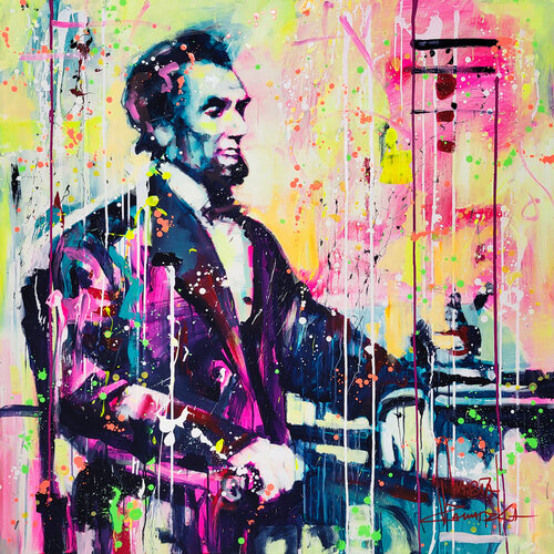 Abraham Lincoln de Marta Zawadzka, Pintura a la venta en Singulart