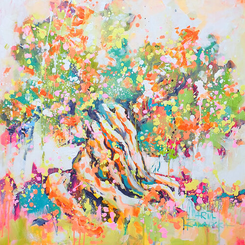 The old olive tree par Marta Zawadzka, Peinture en vente sur Singulart