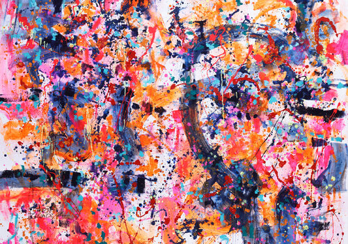 Colors of happiness by Marta Zawadzka, Painting for Sale on Singulart
