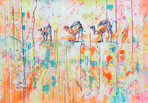 Desert Sun par Marta Zawadzka, Peinture en vente sur Singulart