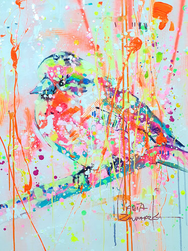 Summer Bird par Marta Zawadzka, Peinture en vente sur Singulart