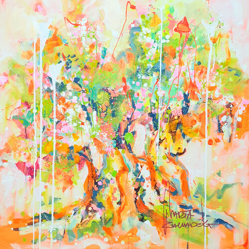 Spring in the Olive Garden par Marta Zawadzka, Peinture en vente sur Singulart