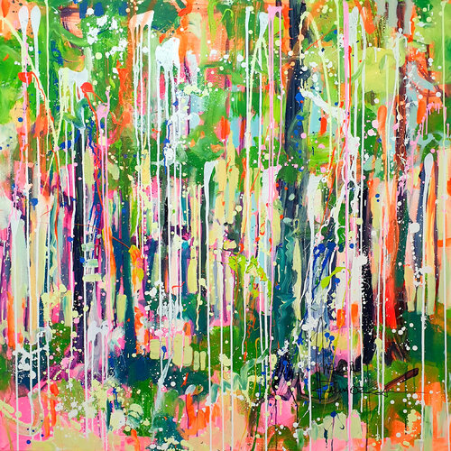 Walk in the woods par Marta Zawadzka, Peinture en vente sur Singulart