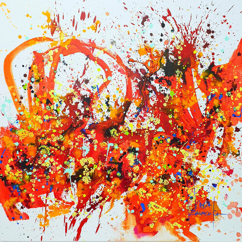 The dance of autumn von Marta Zawadzka, Malerei kaufen auf Singulart