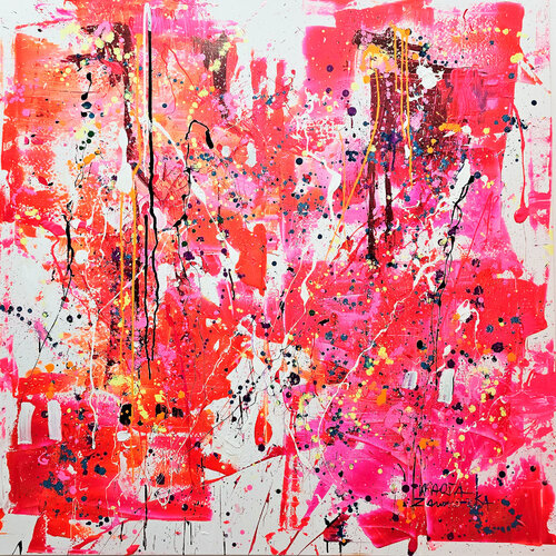 Pink Butterfly di Marta Zawadzka, Pittura in vendita su Singulart