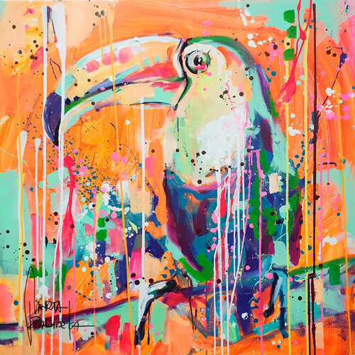Toucan par Marta Zawadzka, Peinture en vente sur Singulart