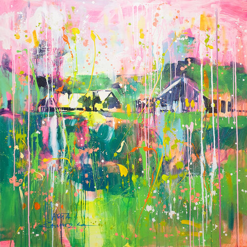 Green Ballet by Marta Zawadzka, Painting for Sale on Singulart