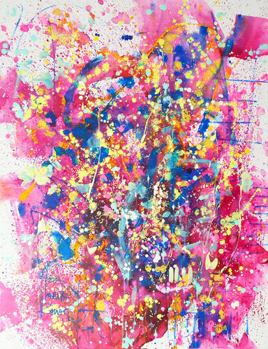 Flowers of Joy di Marta Zawadzka, Pittura in vendita su Singulart