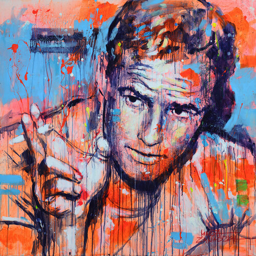 YOUNG BRANDO di Marta Zawadzka, Pittura in vendita su Singulart