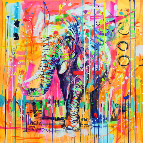 Pink walk par Marta Zawadzka, Peinture en vente sur Singulart