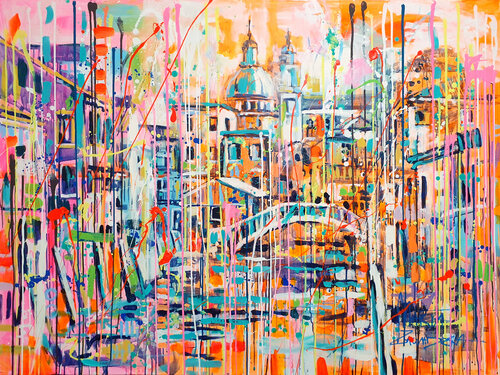 Venetian afternoon di Marta Zawadzka, Pittura in vendita su Singulart