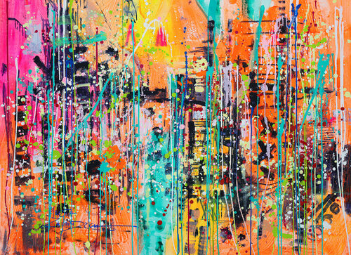 Urban Jungle par Marta Zawadzka, Peinture en vente sur Singulart