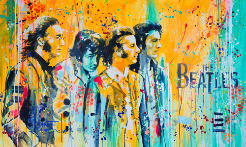 The Beatles di Marta Zawadzka, Pittura in vendita su Singulart