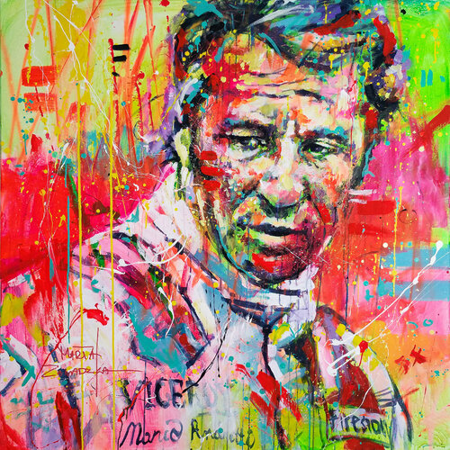 Mario Andretti by Marta Zawadzka, Painting for Sale on Singulart