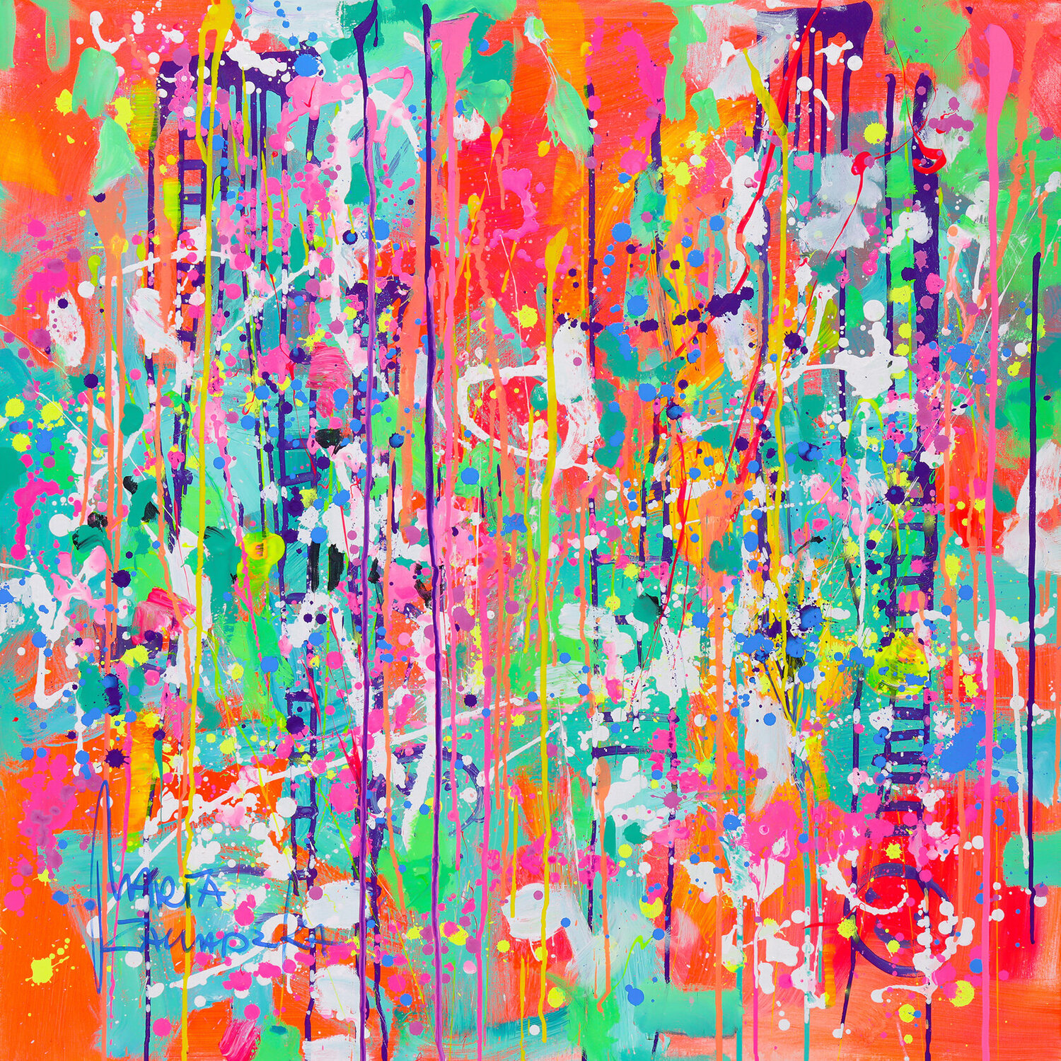 Game of colors Marta Zawadzka Originalgemälde zu verkaufen