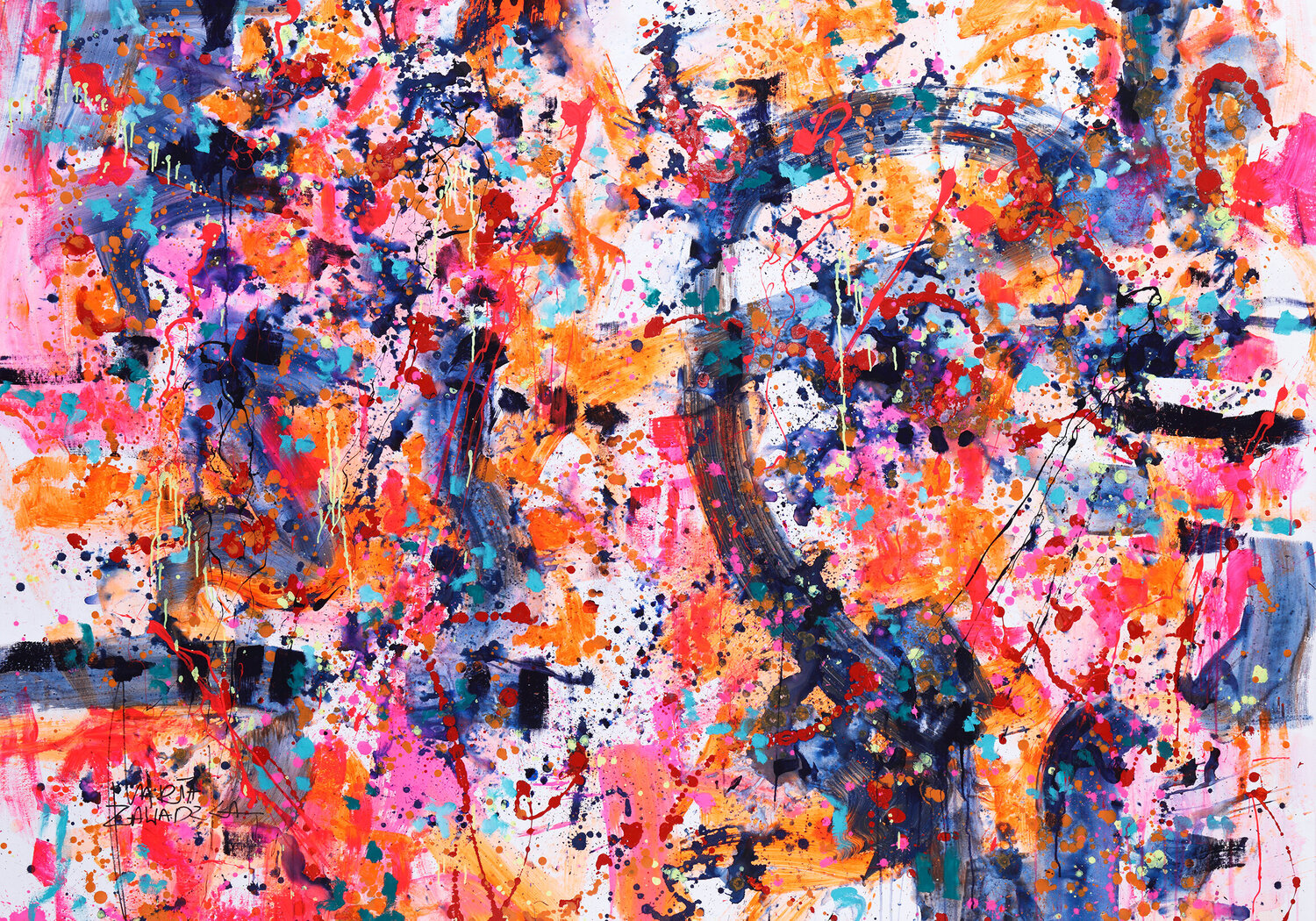Colors of happiness Marta Zawadzka Originalgemälde zu verkaufen