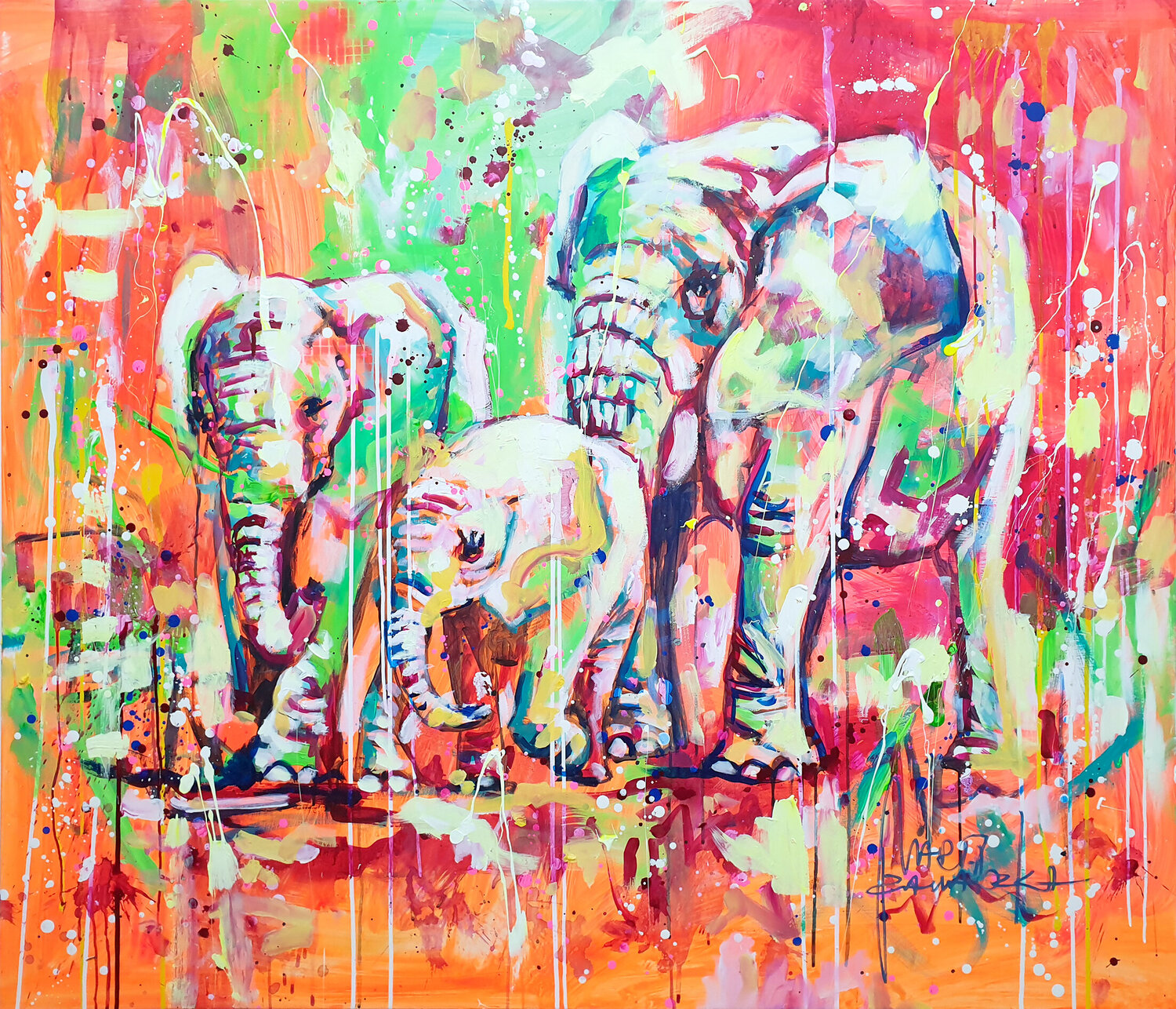 Rhythm of Love Marta Zawadzka Originalgemälde zu verkaufen