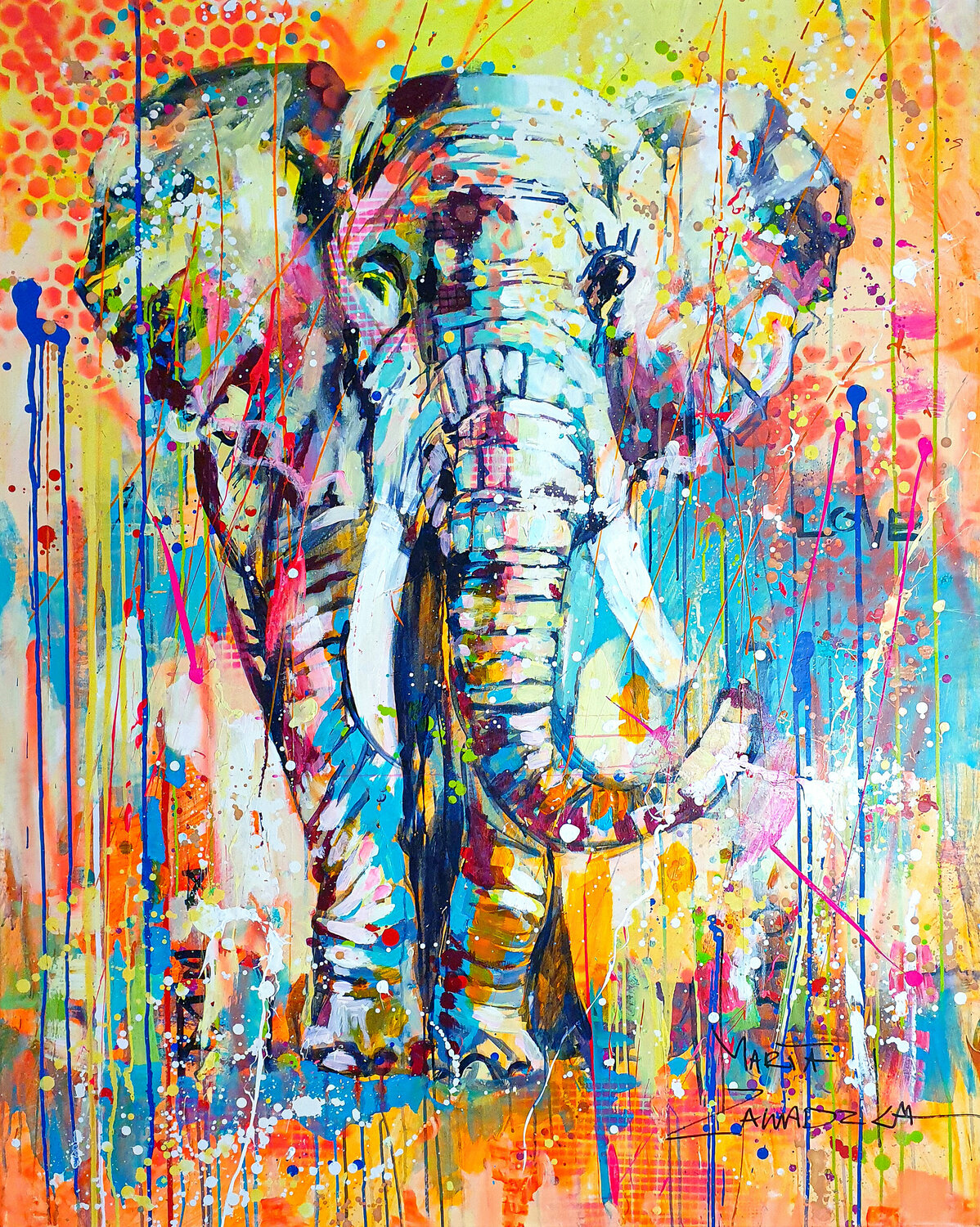 Sunny elephant Marta Zawadzka