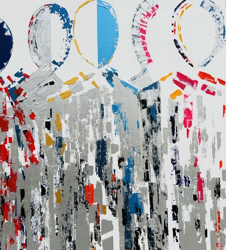 Rythme et identité van Nadine Hardy, Schilderij te koop op Singulart