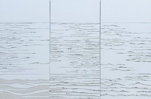 Horizon lumineux par Nadine Hardy, Peinture en vente sur Singulart