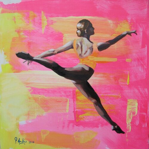 Dance in thechnicolour. by Pete Hawkins, Painting for Sale on Singulart