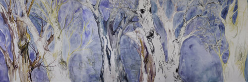 Árboles (Trees) de Alexia López Sosa, Pintura a la venta en Singulart