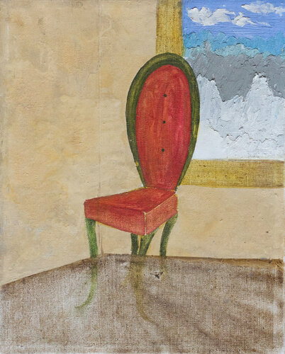 Silla roja. by Alexia López Sosa, 회화 for Sale on Singulart