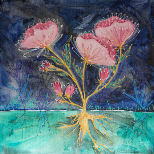 Rhodon Rosado. by Alexia López Sosa, 회화 for Sale on Singulart